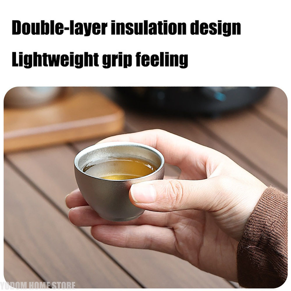 Miniature Baking Kitchen - Small 100% Titanium Tea Cup Double