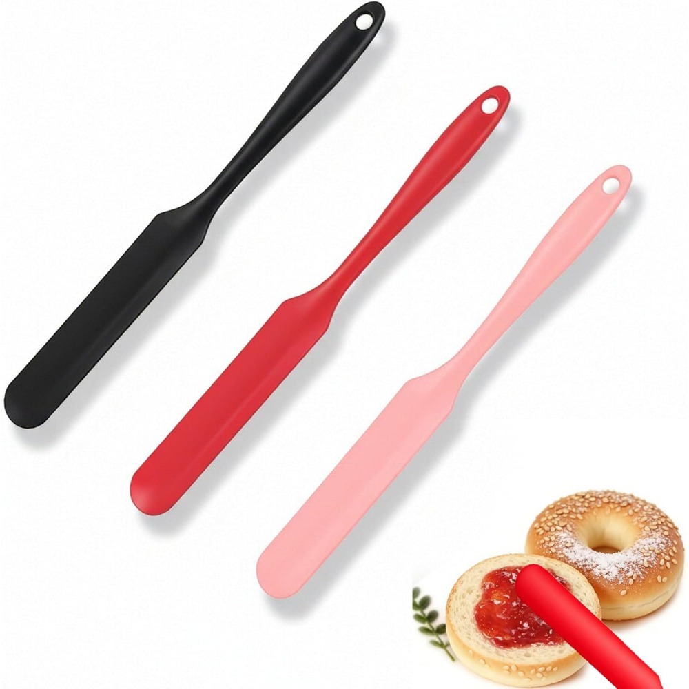 Baking Kitchen Set - Long-Handled Silicone Spatula Set for Kitchen