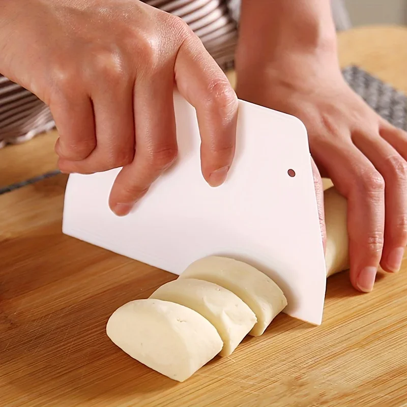 Bench Scraper Dough - 2 Pcs Flexible Plastic Dough Scraper