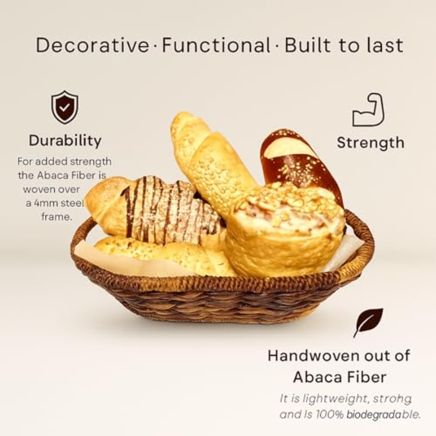 Handwoven Oval Wicker Baskets  - Baking Kitchen Set incelemesi ve fiyatı