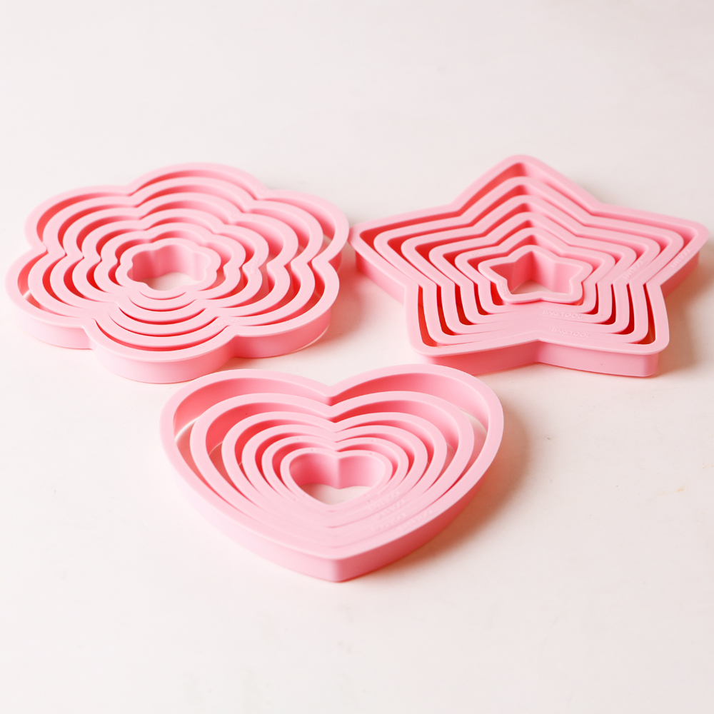 1set/3sets Pink Heart Star Flo - Baking Kitchen Set incelemesi ve fiyatı