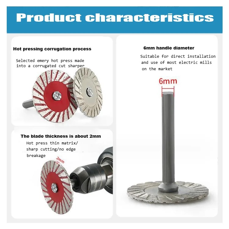 40mm Diamond Cutting Disc 6mm  - Rolling Pin Marble incelemesi ve fiyatı