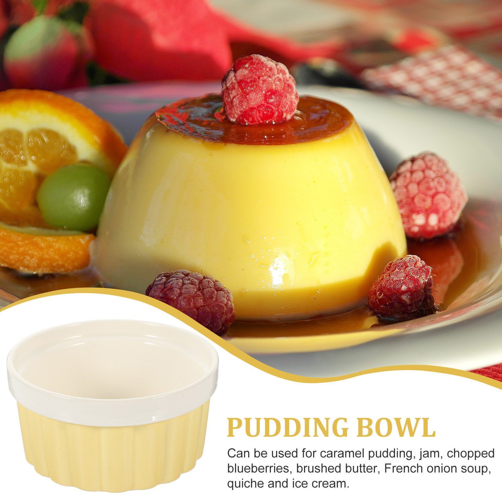1Pcs Ceramic Baking Bowl Round - Kitchen Baking Bowls incelemesi ve fiyatı