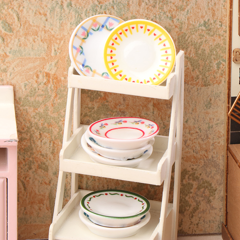 5Pcs 1/12 Dollhouse Mini Plate - Miniature Baking Kitchen incelemesi ve fiyatı