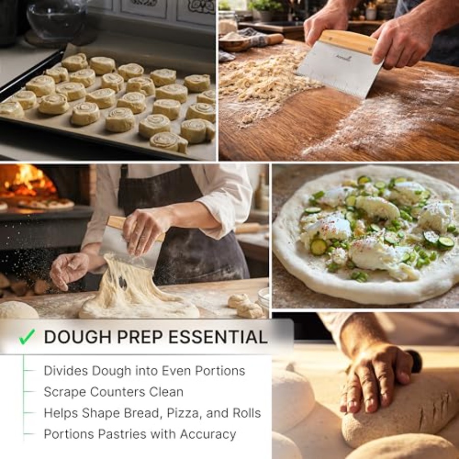 Dough Cutter for Bread and Piz - Bench Scraper Dough incelemesi ve fiyatı