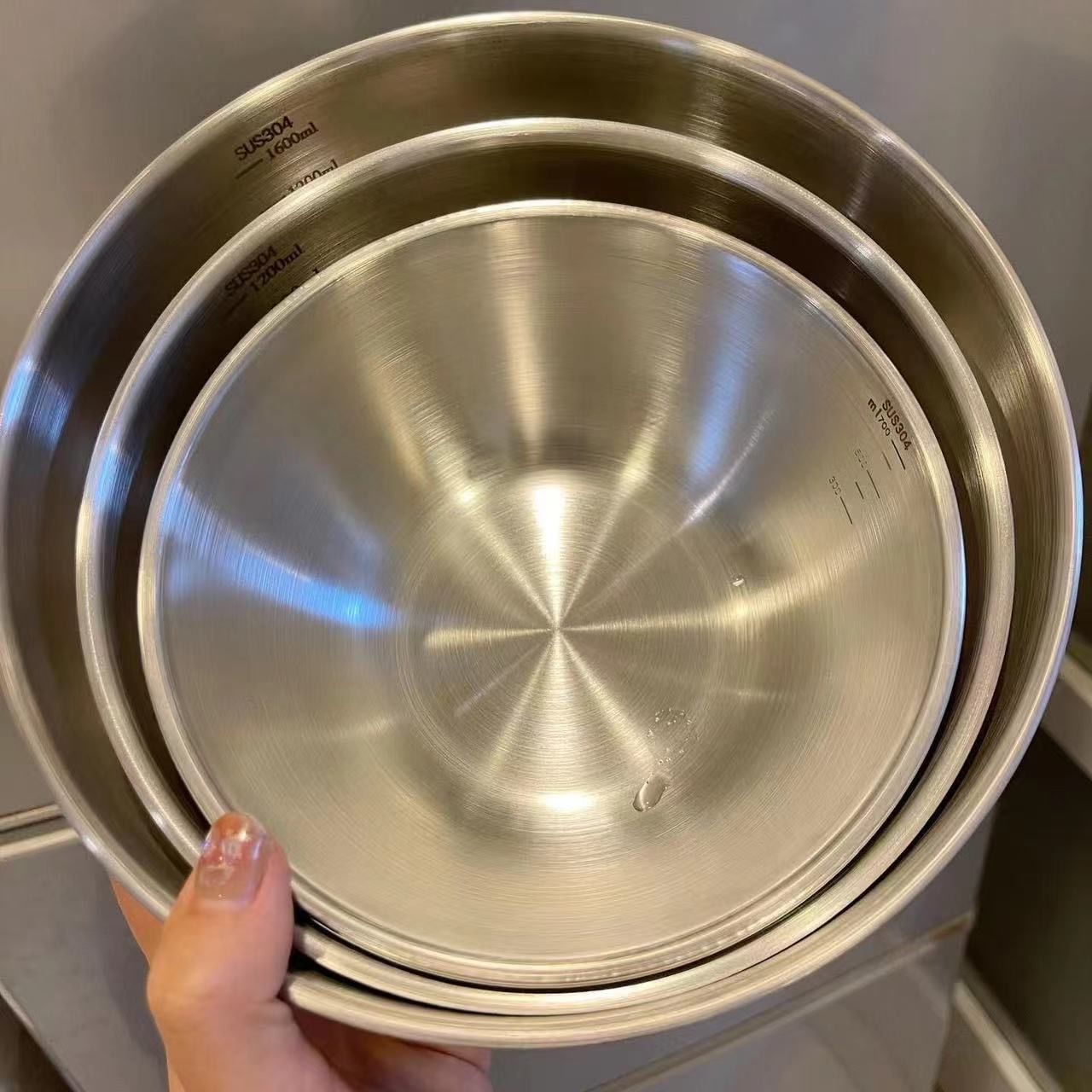 1-3 Stainless Steel Bowl Set w - Kitchen Baking Bowls incelemesi ve fiyatı