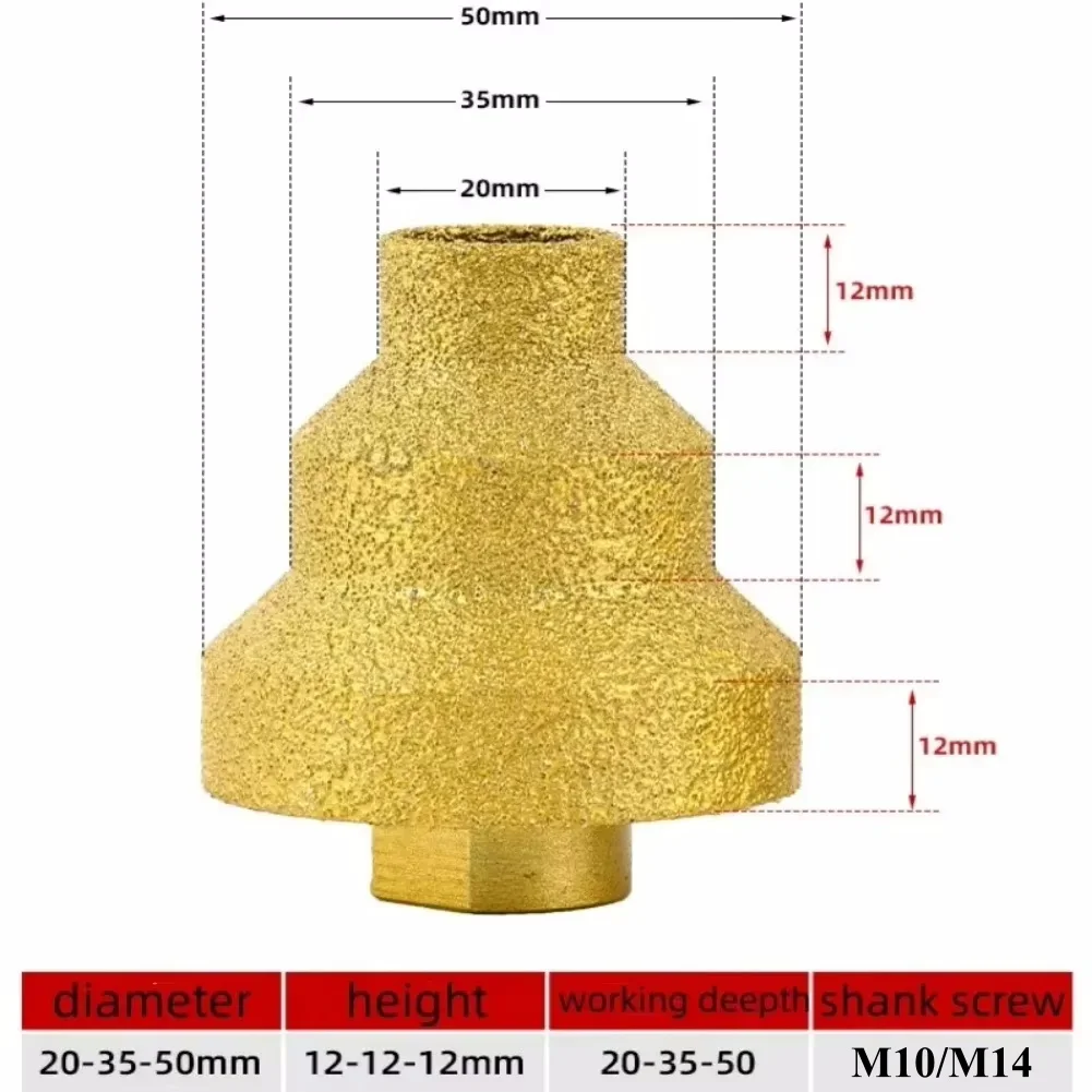 20-50mm Brazing Step Drill Bit - Rolling Pin Marble incelemesi ve fiyatı