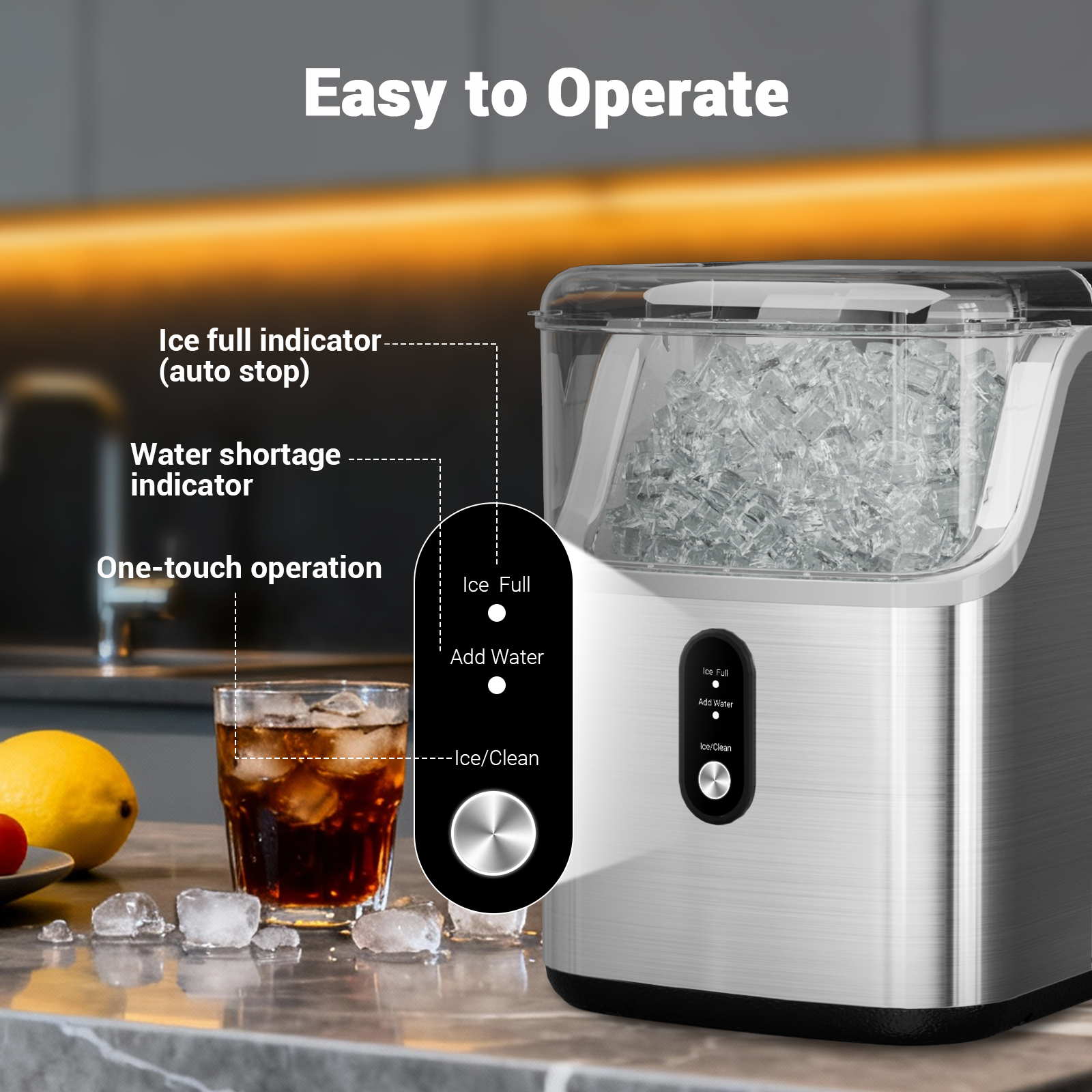 Nugget ice Maker countertop, S - Miniature Baking Kitchen incelemesi ve fiyatı