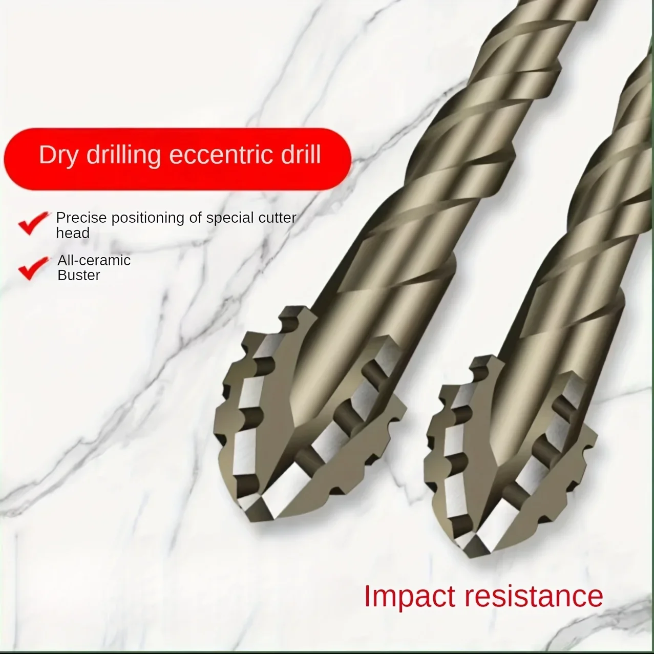 4-Flute Carbide Drill Bit Set  - Rolling Pin Marble incelemesi ve fiyatı