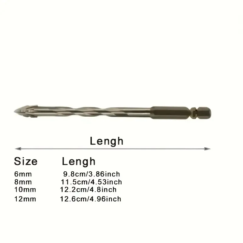 4-Flute Carbide Drill Bit Set  - Rolling Pin Marble incelemesi ve fiyatı