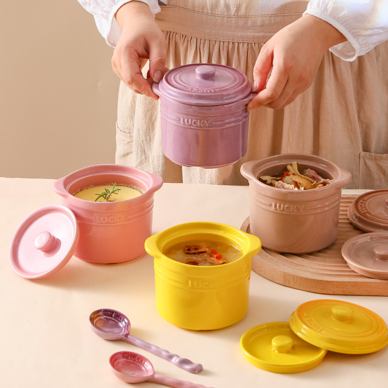 Double Lid Ceramic Bowl,Bird's - Kitchen Baking Bowls incelemesi ve fiyatı