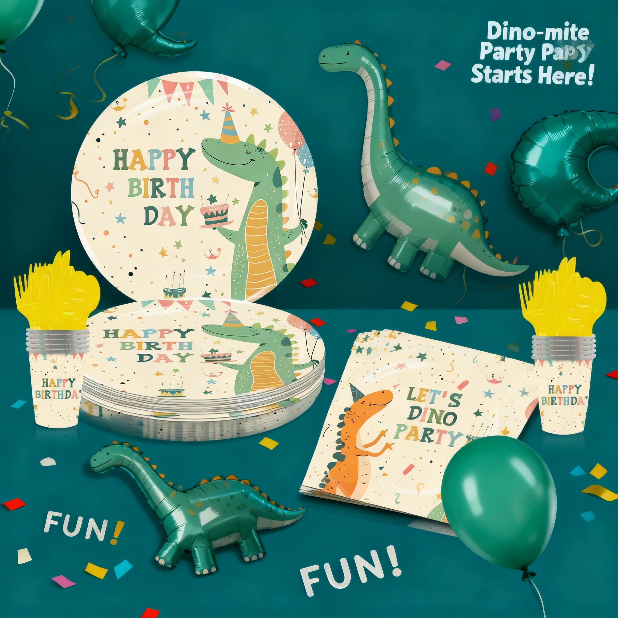 Cartoon Dinosaur Party Disposa - Kitchen Utensils incelemesi ve fiyatı