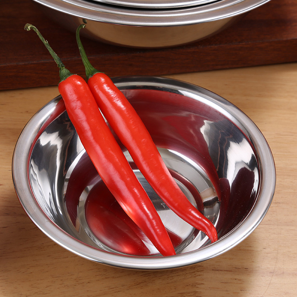 1Pcs Thickened Stainless Steel - Kitchen Baking Bowls incelemesi ve fiyatı