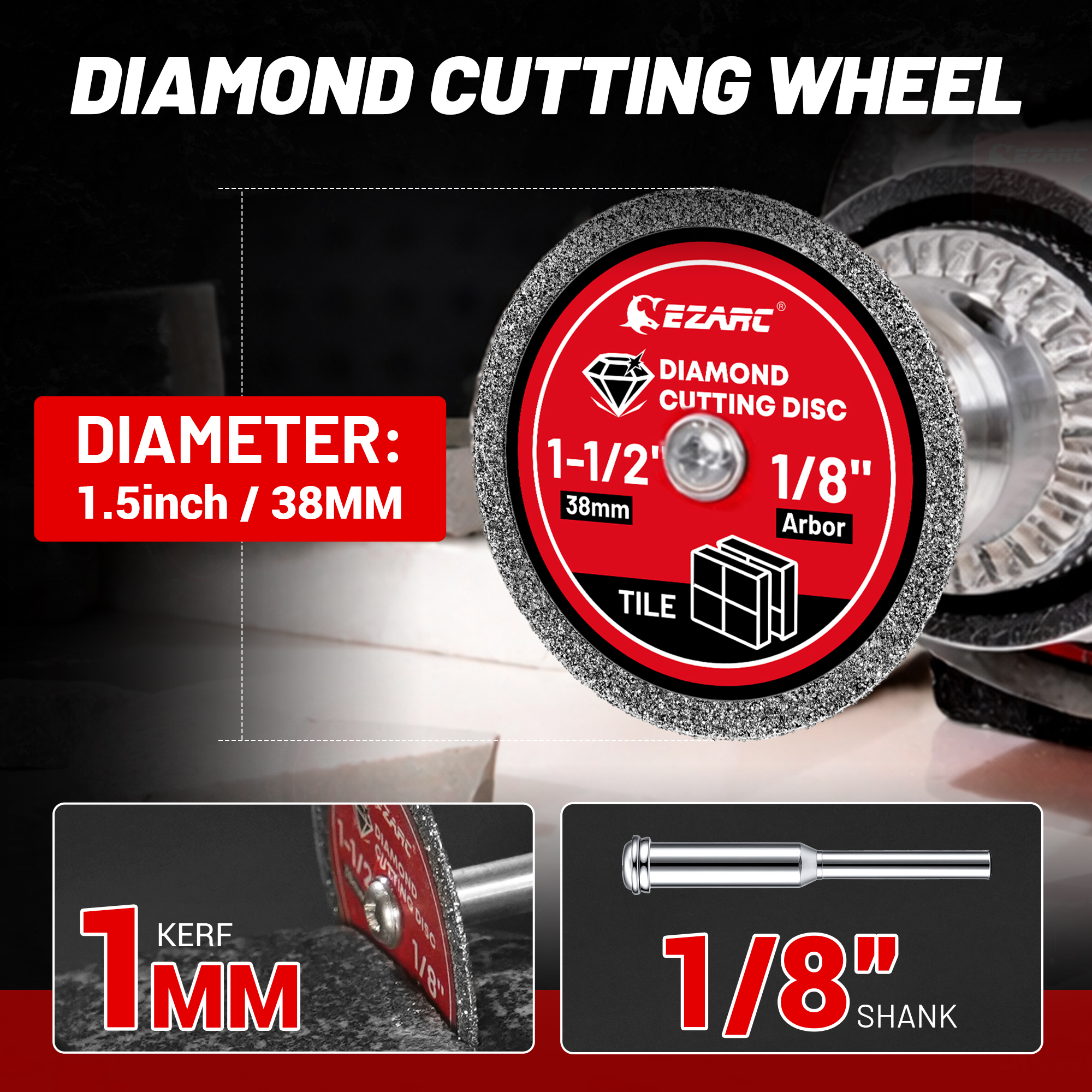 EZARC 38mm Diamond Cutting Dis - Rolling Pin Marble incelemesi ve fiyatı