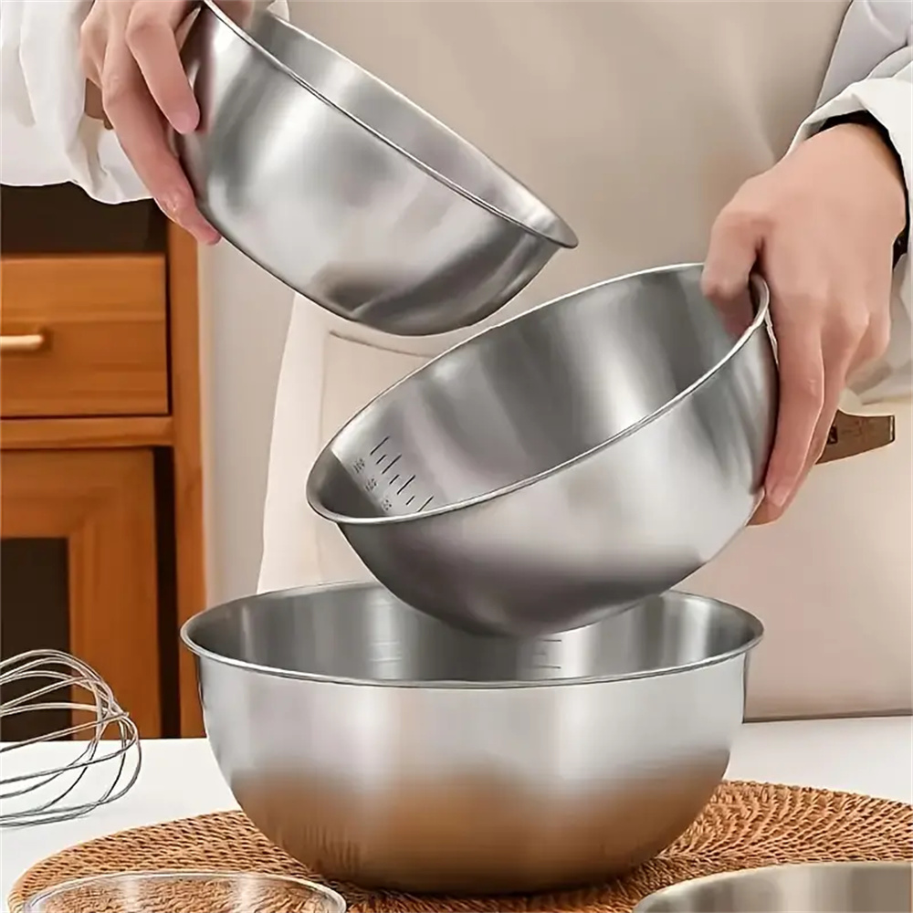 1-3 Stainless Steel Bowl Set w - Kitchen Baking Bowls incelemesi ve fiyatı