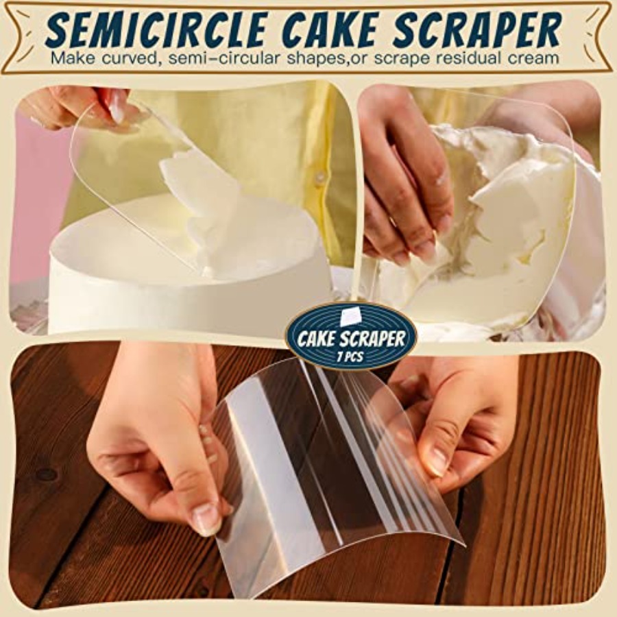 Cake Scraper Cake Smoother, 7  - Bench Scraper Dough incelemesi ve fiyatı