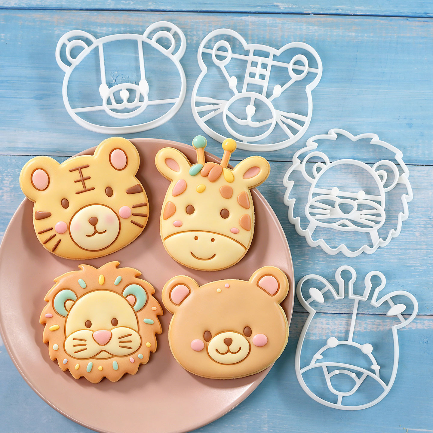 4 Pcs Animal Cookie Cutters Se - Baking Kitchen Set incelemesi ve fiyatı