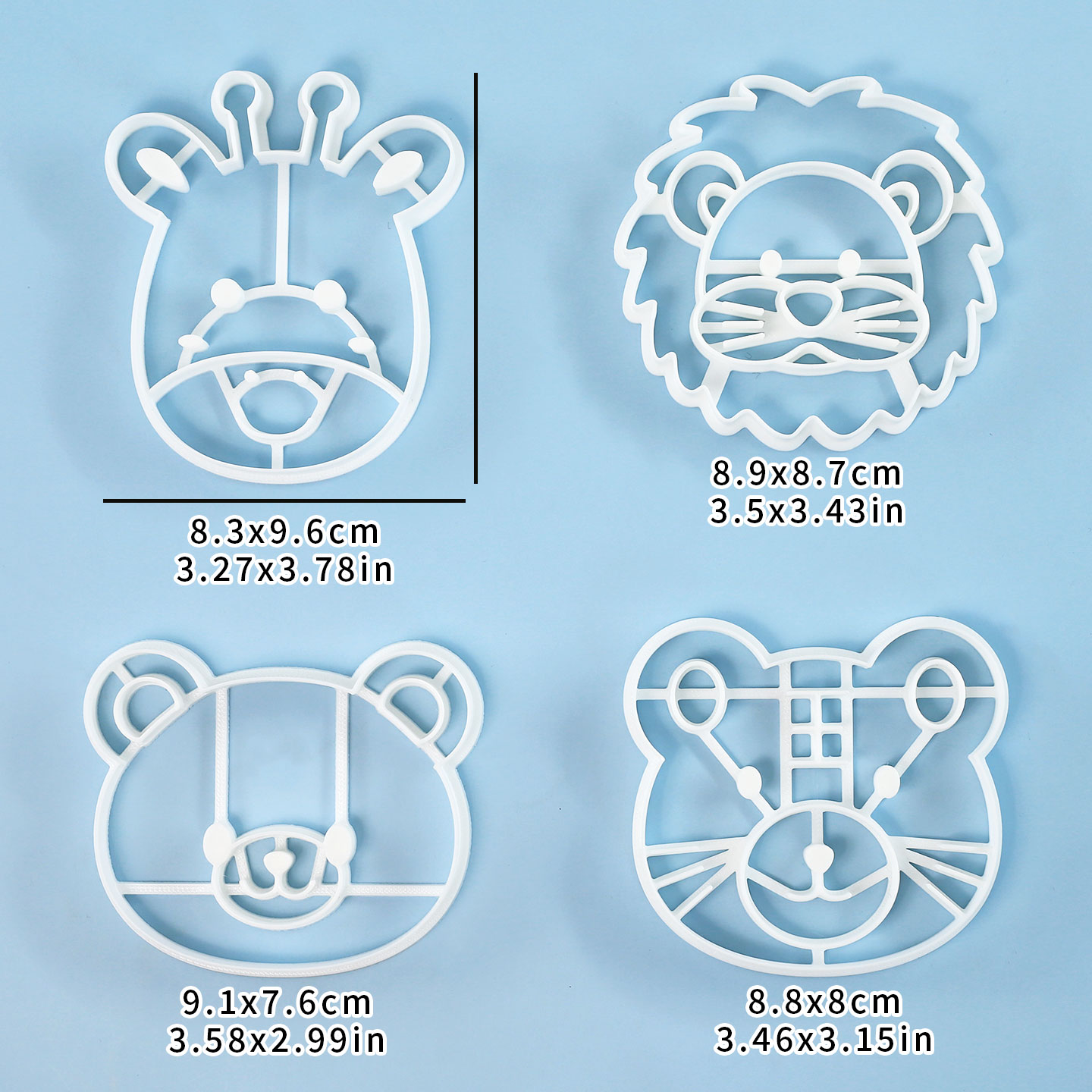4 Pcs Animal Cookie Cutters Se - Baking Kitchen Set incelemesi ve fiyatı