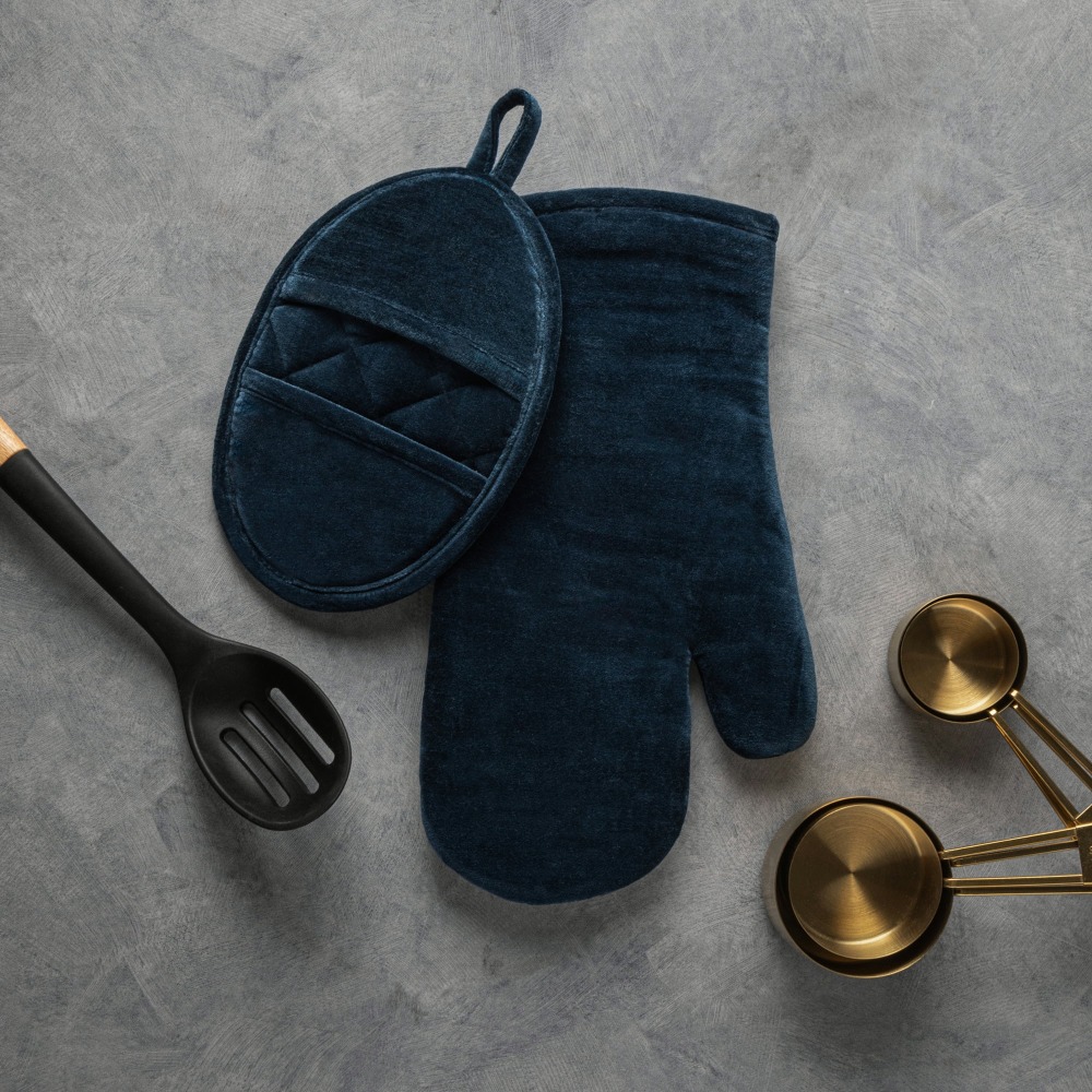 Velvet Blue 2-Piece Kitchen Ov - Baking Kitchen Set incelemesi ve fiyatı