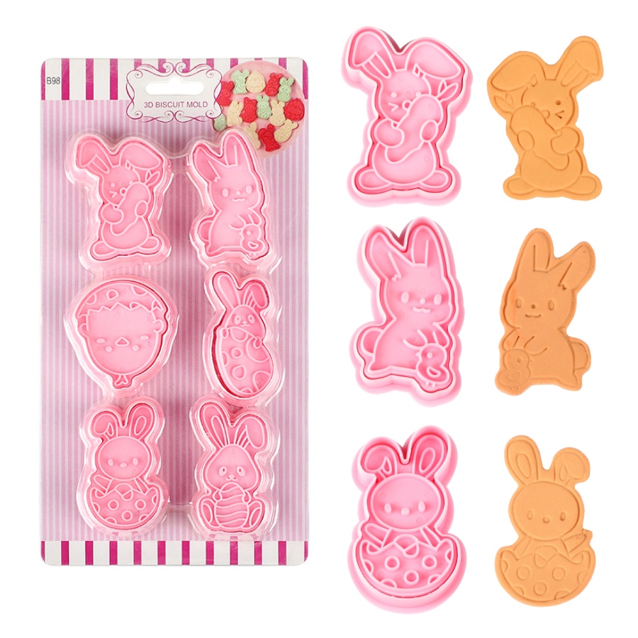 6pcs/Set Easter Bunny Cookie C - Baking Kitchen Set incelemesi ve fiyatı