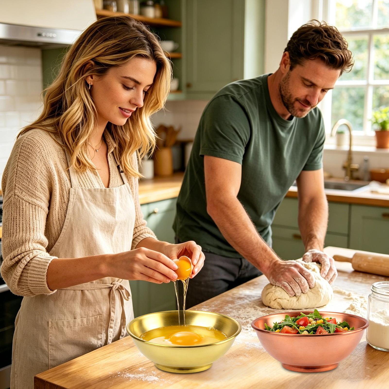 Copper Bowl Large Storage Cont - Kitchen Baking Bowls incelemesi ve fiyatı