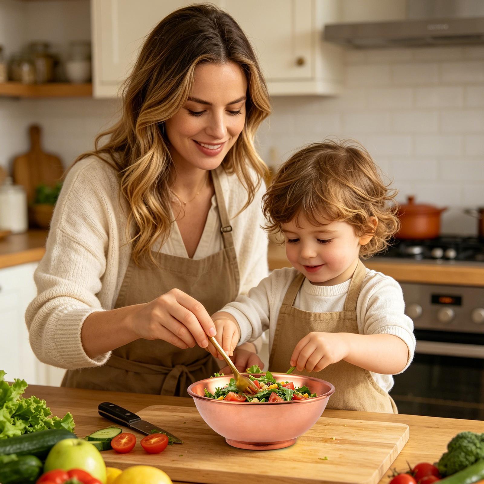 Copper Bowl Large Storage Cont - Kitchen Baking Bowls incelemesi ve fiyatı