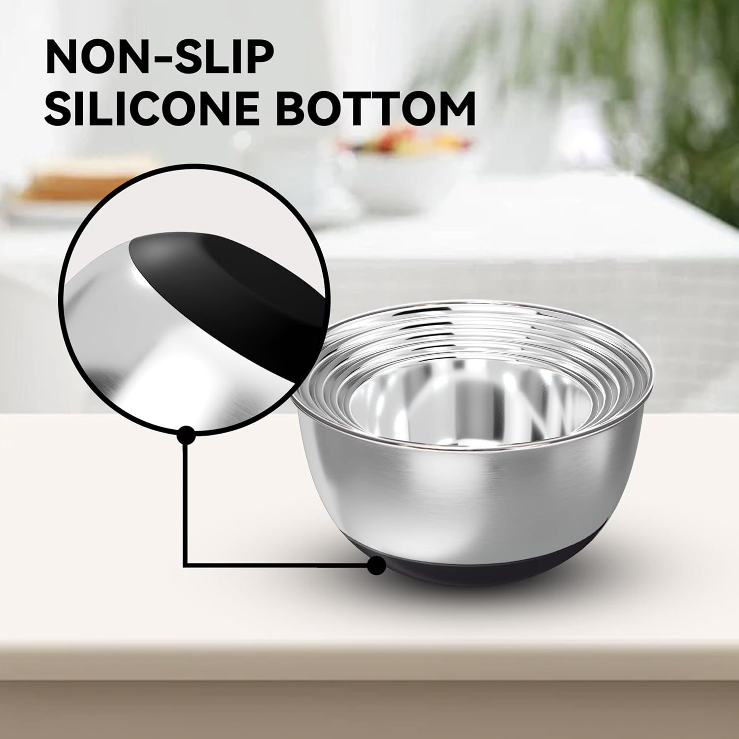 Stainless Steel Mixing Bowls w - Kitchen Baking Bowls incelemesi ve fiyatı
