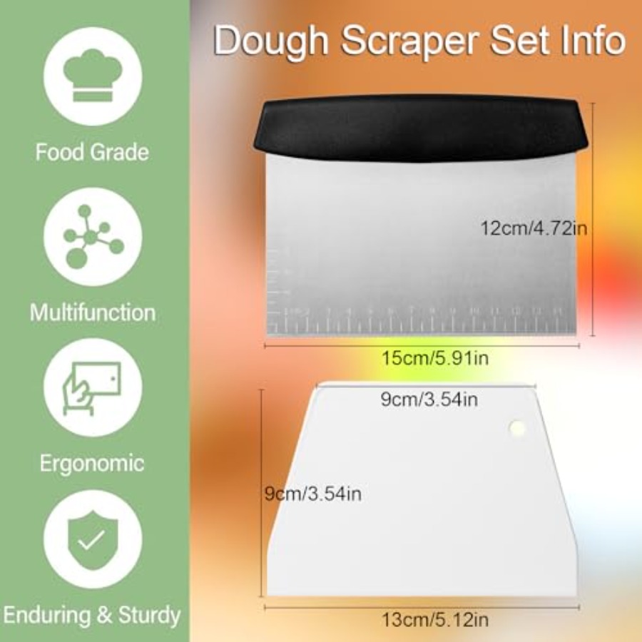 4 Pcs Bench Scraper, Dough Scr - Bench Scraper Dough incelemesi ve fiyatı