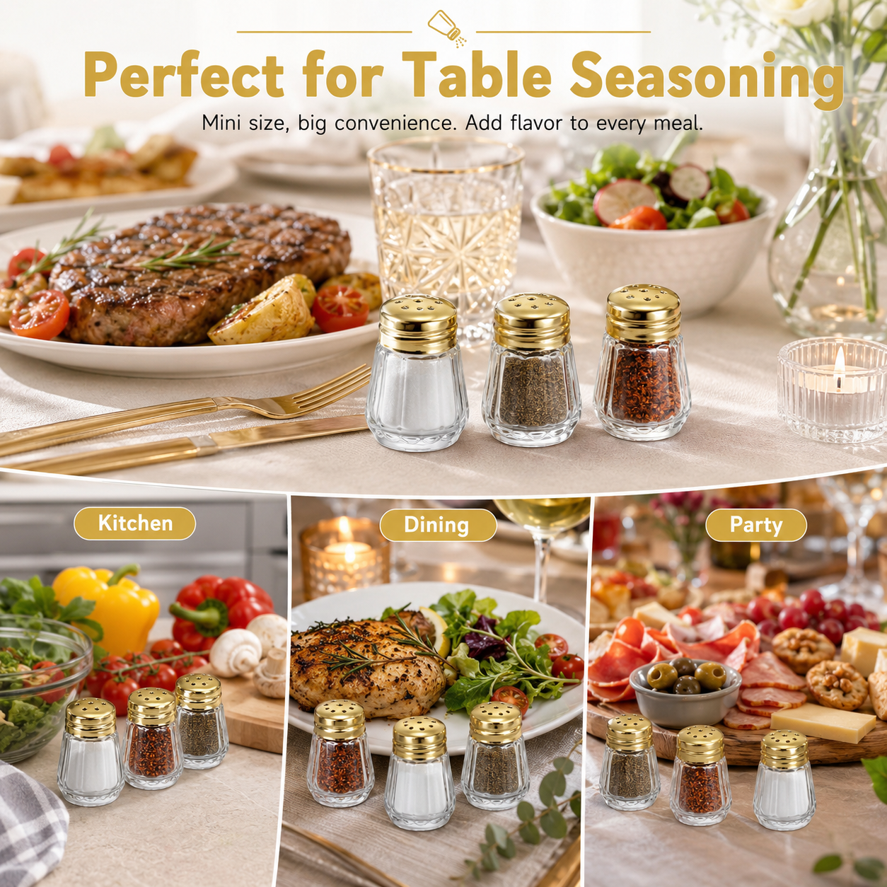 Small Salt & Pepper Shakers Cl - Miniature Baking Kitchen incelemesi ve fiyatı