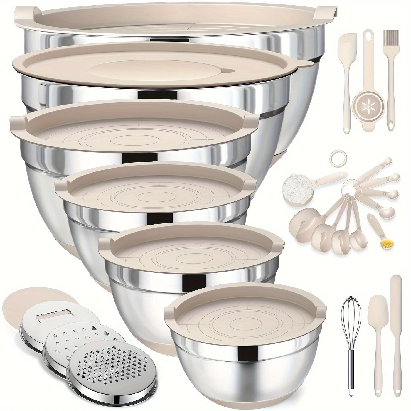 Set of Mixing Bowls Made of St - Kitchen Baking Bowls incelemesi ve fiyatı