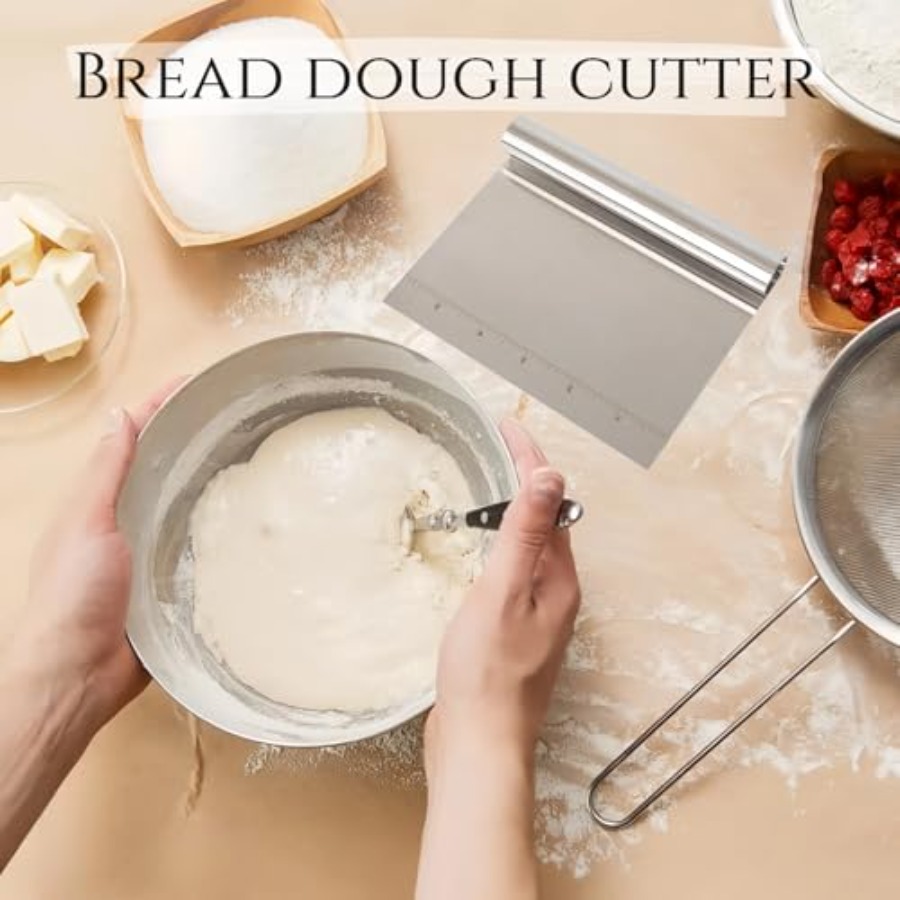 2 Pack Stainless Steel Dough S - Bench Scraper Dough incelemesi ve fiyatı
