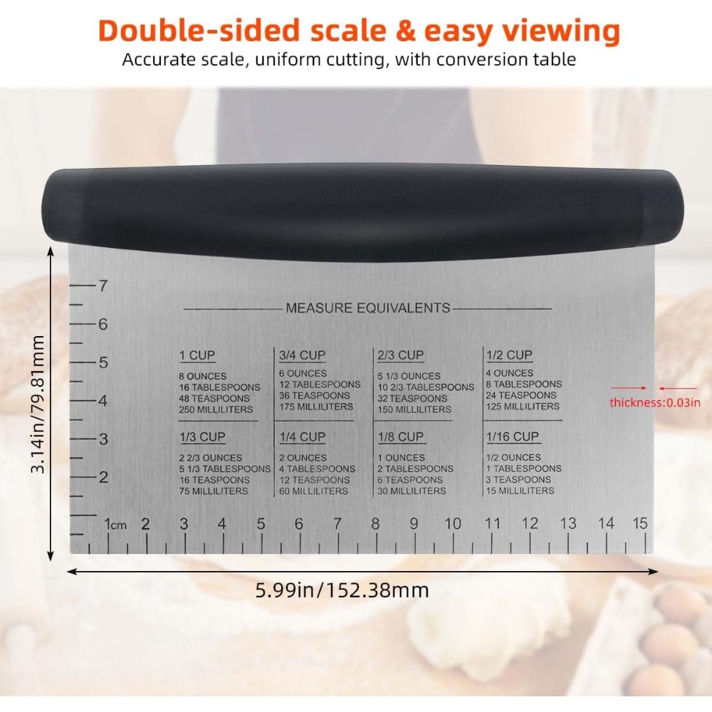 Multipurpose Stainless Steel B - Bench Scraper Dough incelemesi ve fiyatı